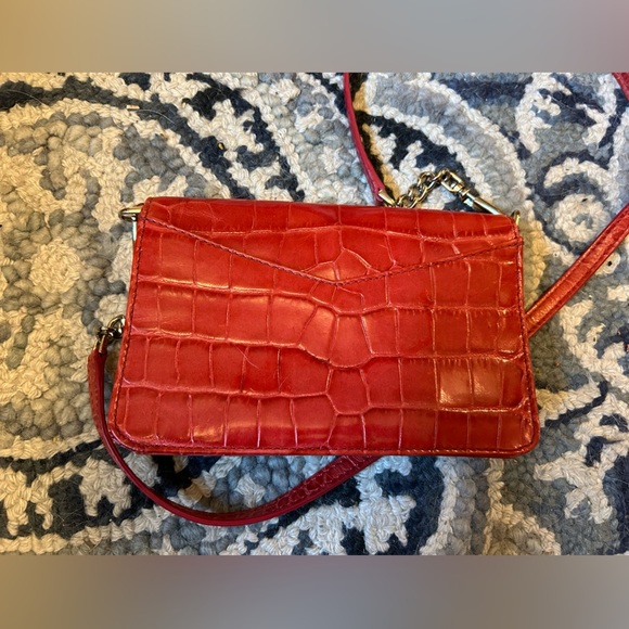 Mark Cross Red Alligator Leather Shoulder Bag - Picture 7 of 9